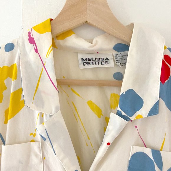 Vintage Floral Button Dress - Picture 2 of 3